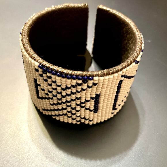 🎉HP!🎉Large Beaded Swahili Coast Cuff - Picture 3 of 6